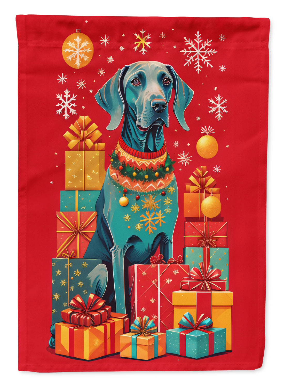 Buy this Weimaraner Holiday Christmas House Flag