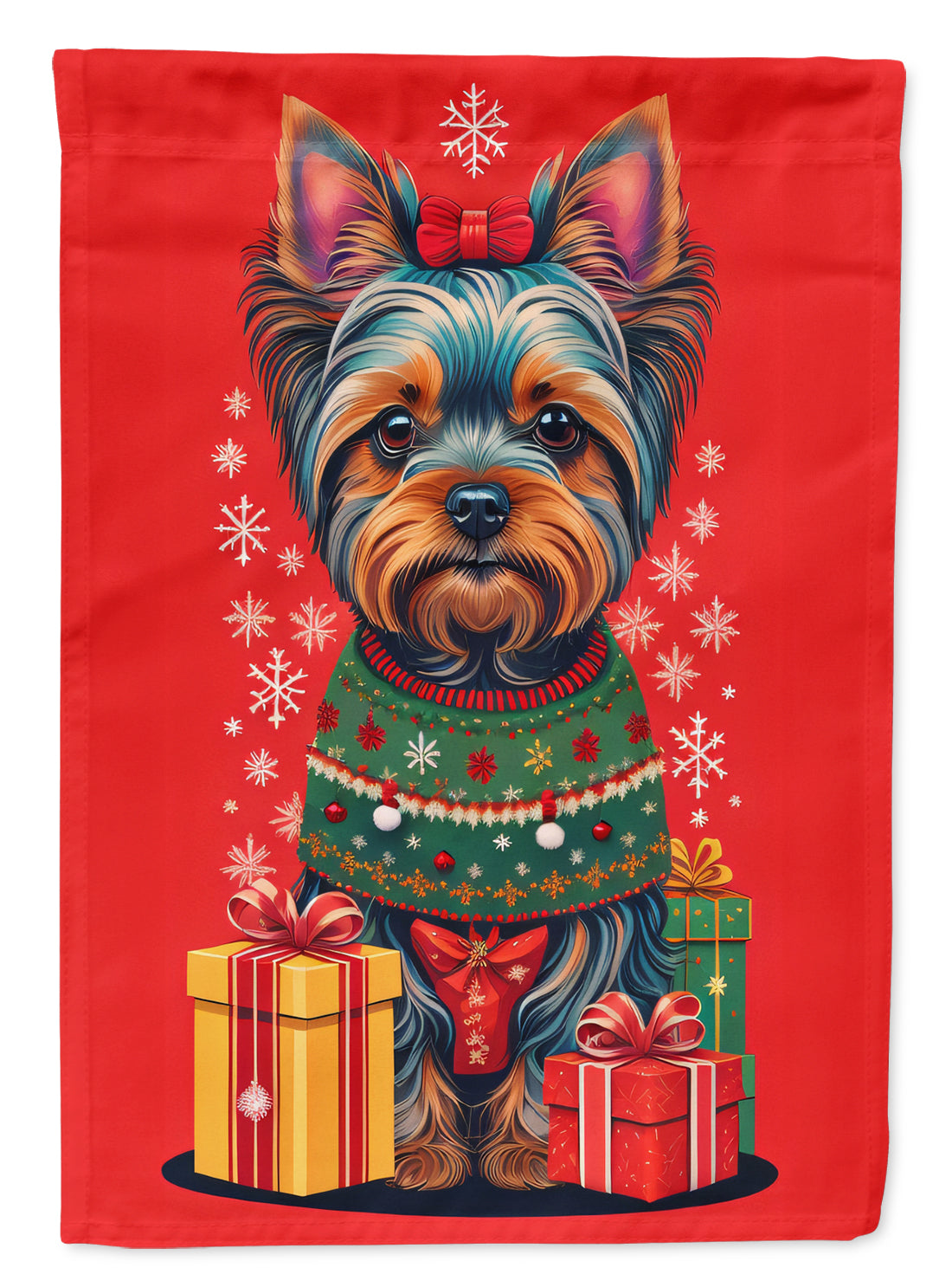 Buy this Yorkshire Terrier Griffon Holiday Christmas Garden Flag