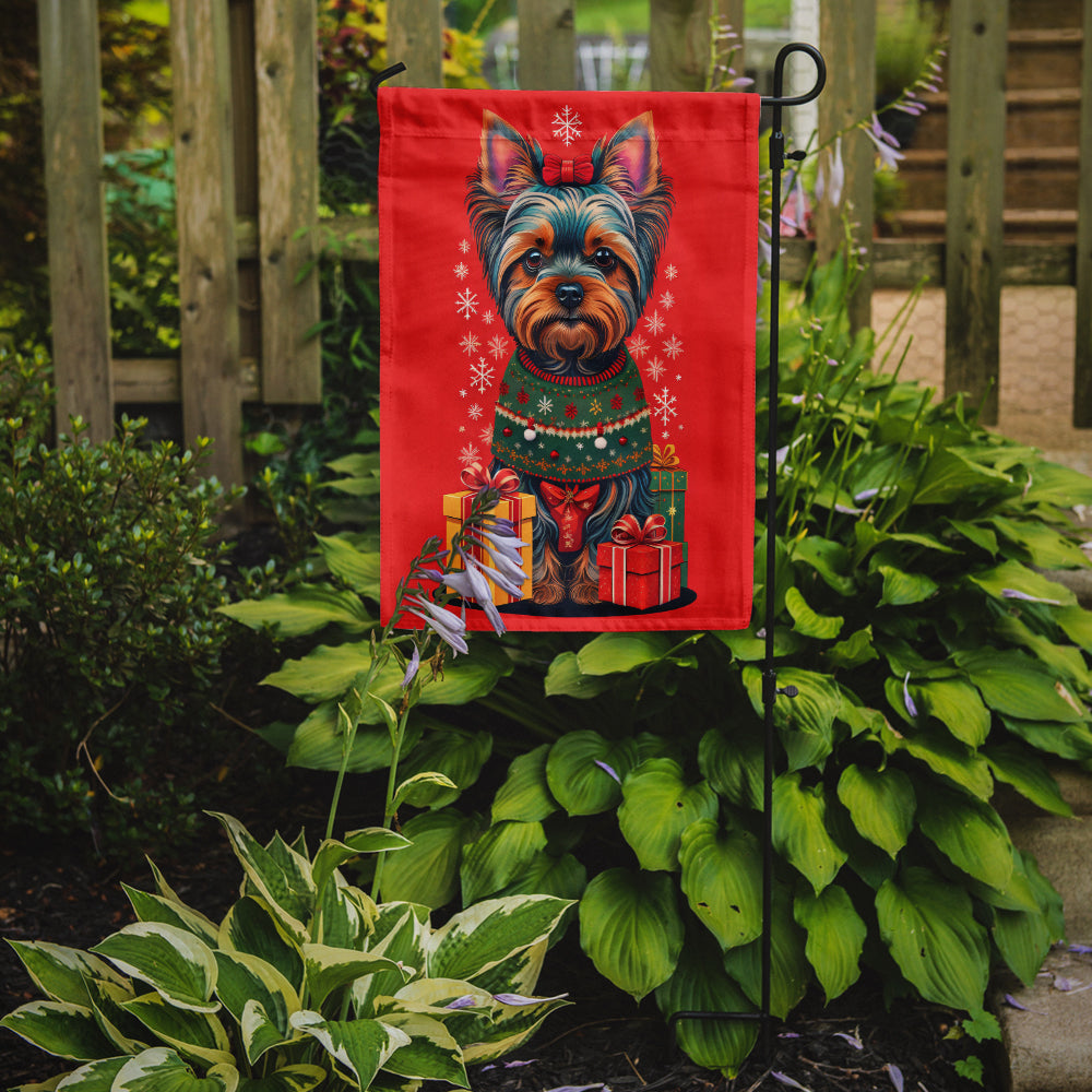 Buy this Yorkshire Terrier Griffon Holiday Christmas Garden Flag