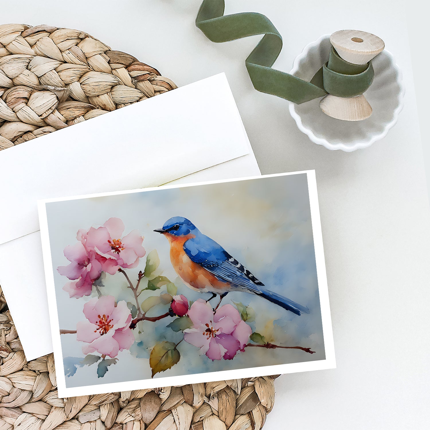 Bluebird Greeting Cards Pack of 8