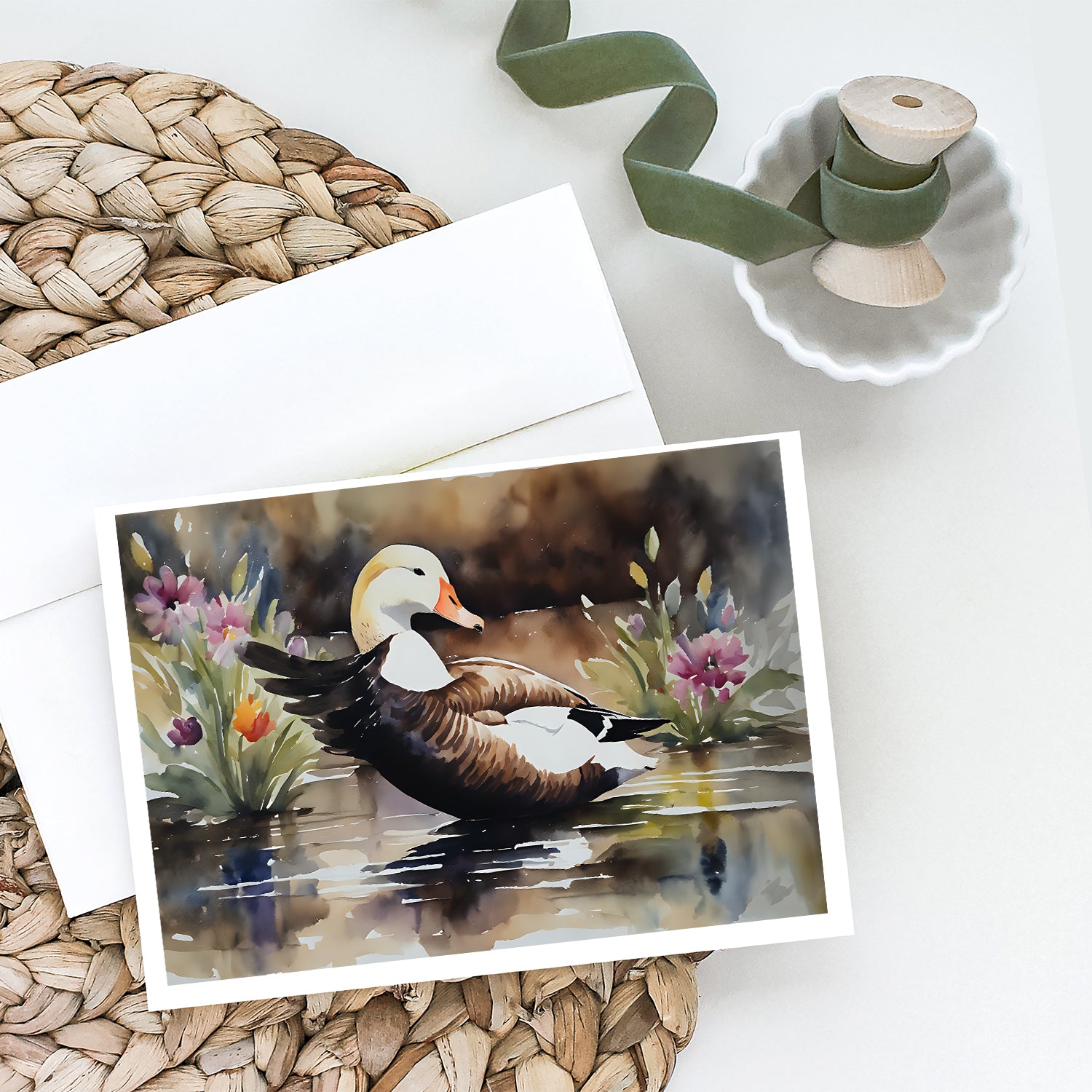 Buy this Common Eider Duck Greeting Cards Pack of 8