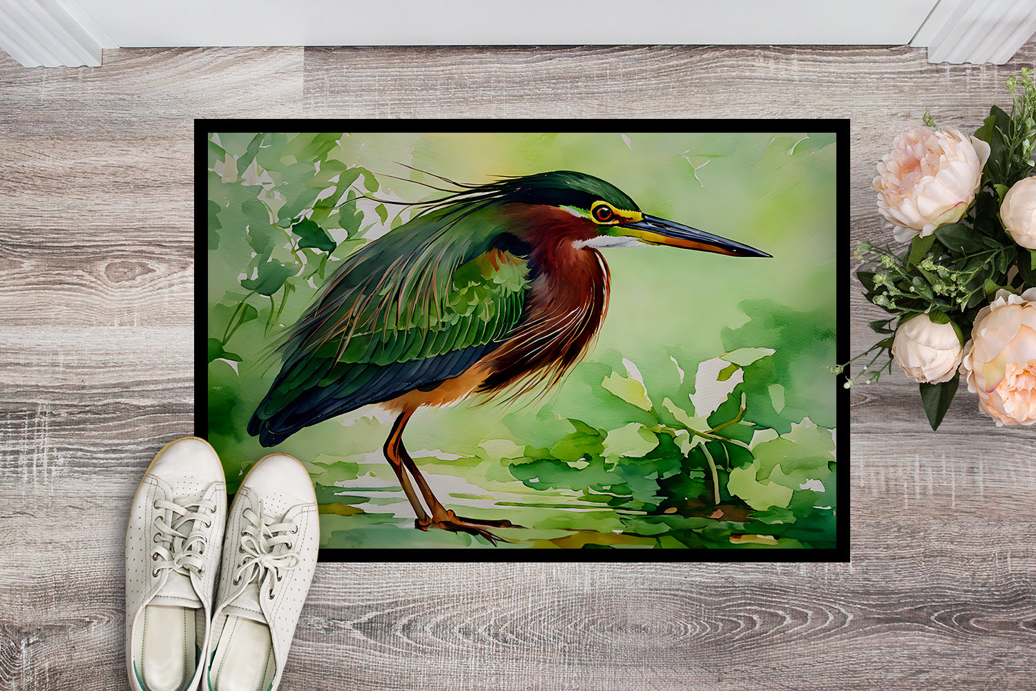 Buy this Green Heron Doormat