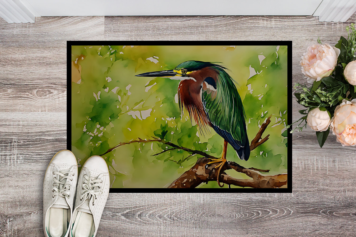 Buy this Green Heron Doormat