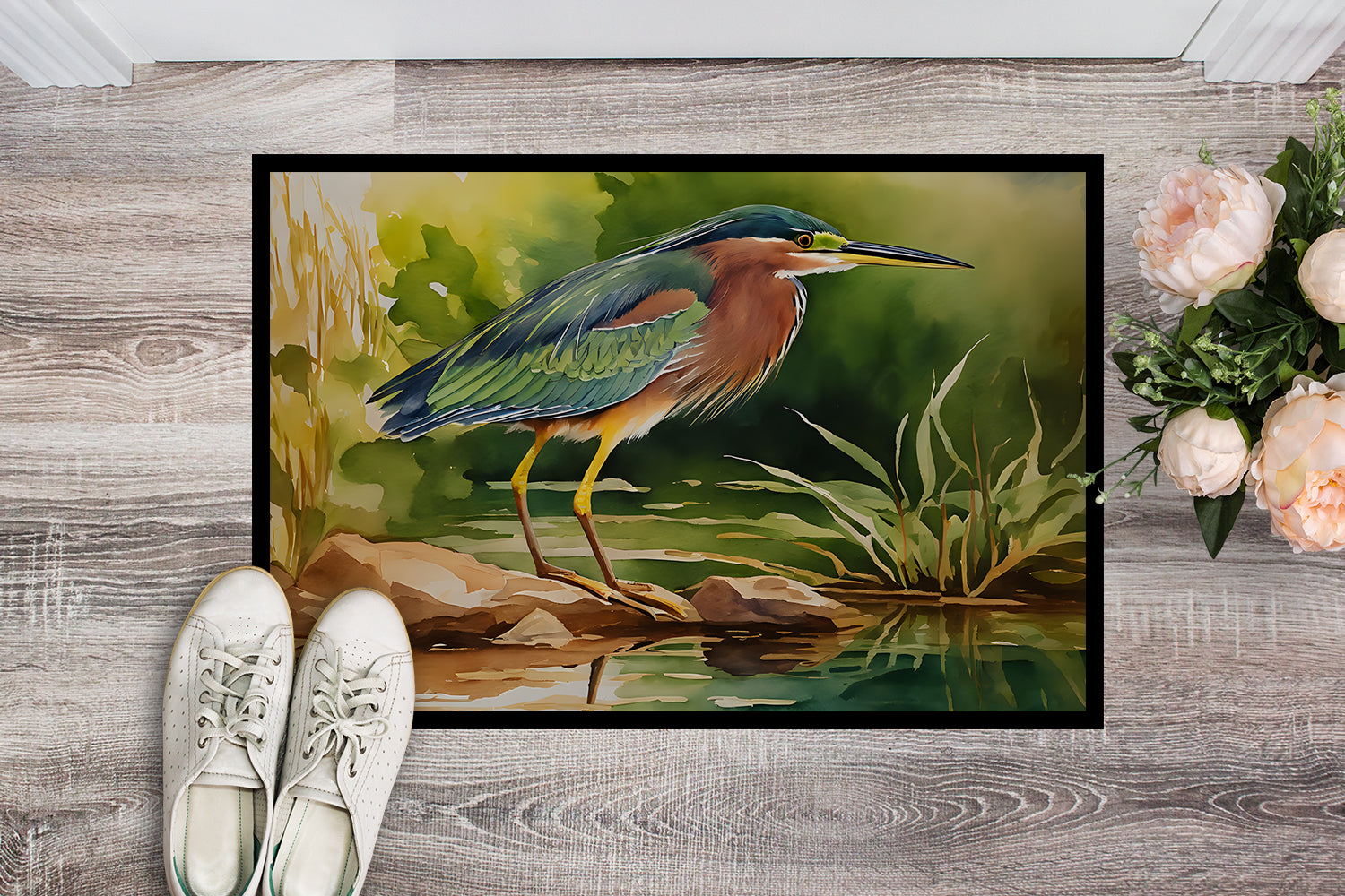 Buy this Green Heron Doormat