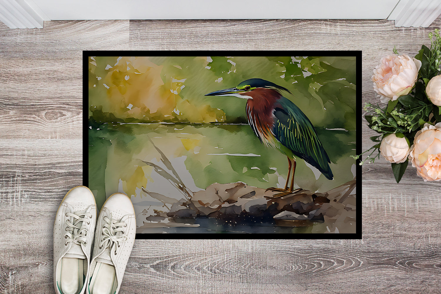 Buy this Green Heron Doormat