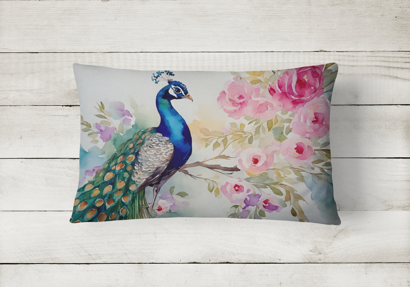 Peacock Throw Pillow