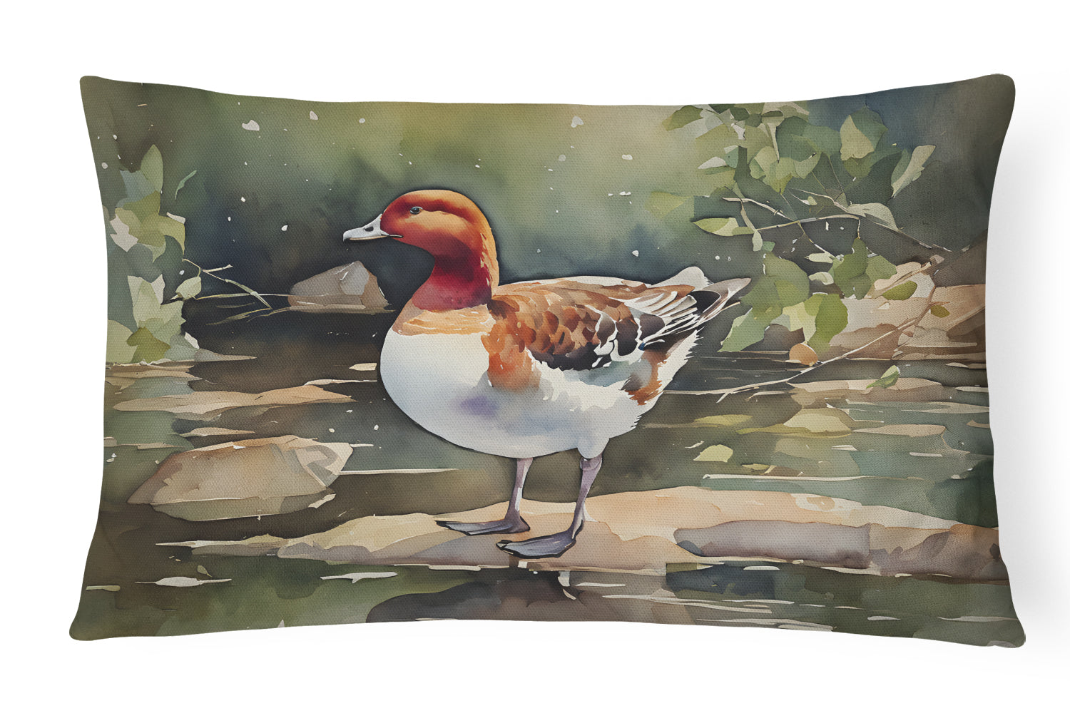 Buy this Redhead Duck Throw Pillow