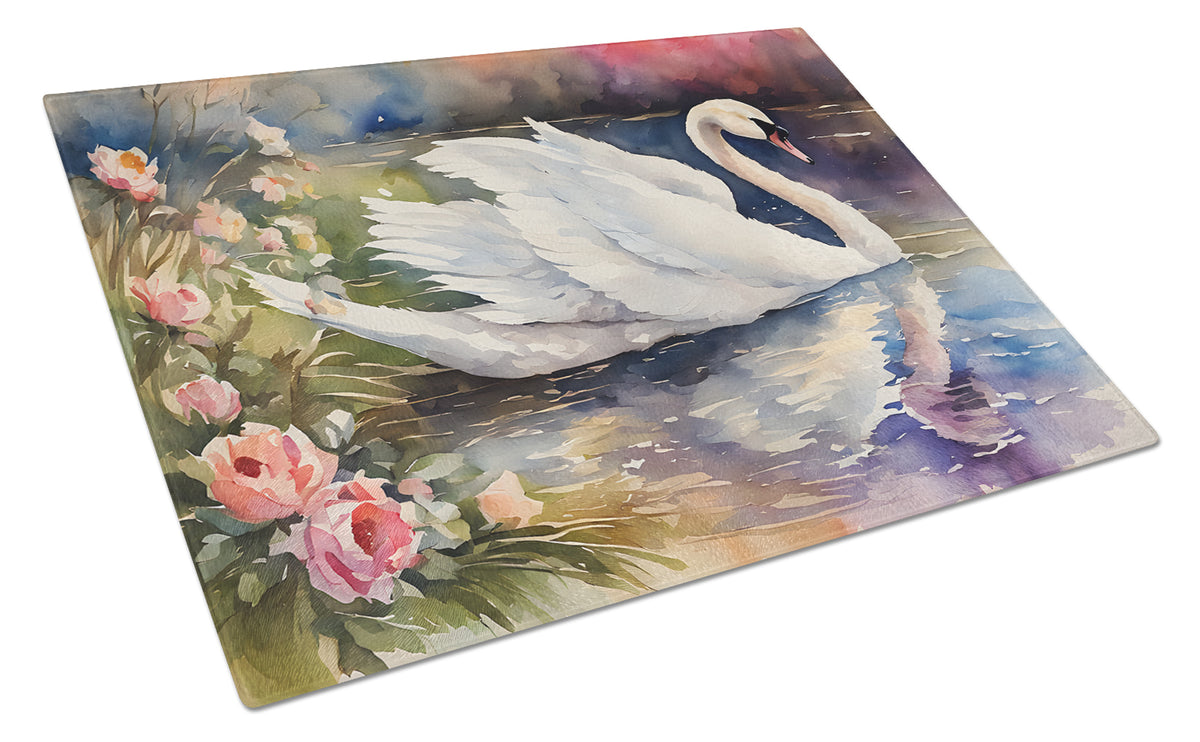 Buy this Swan Glass Cutting Board