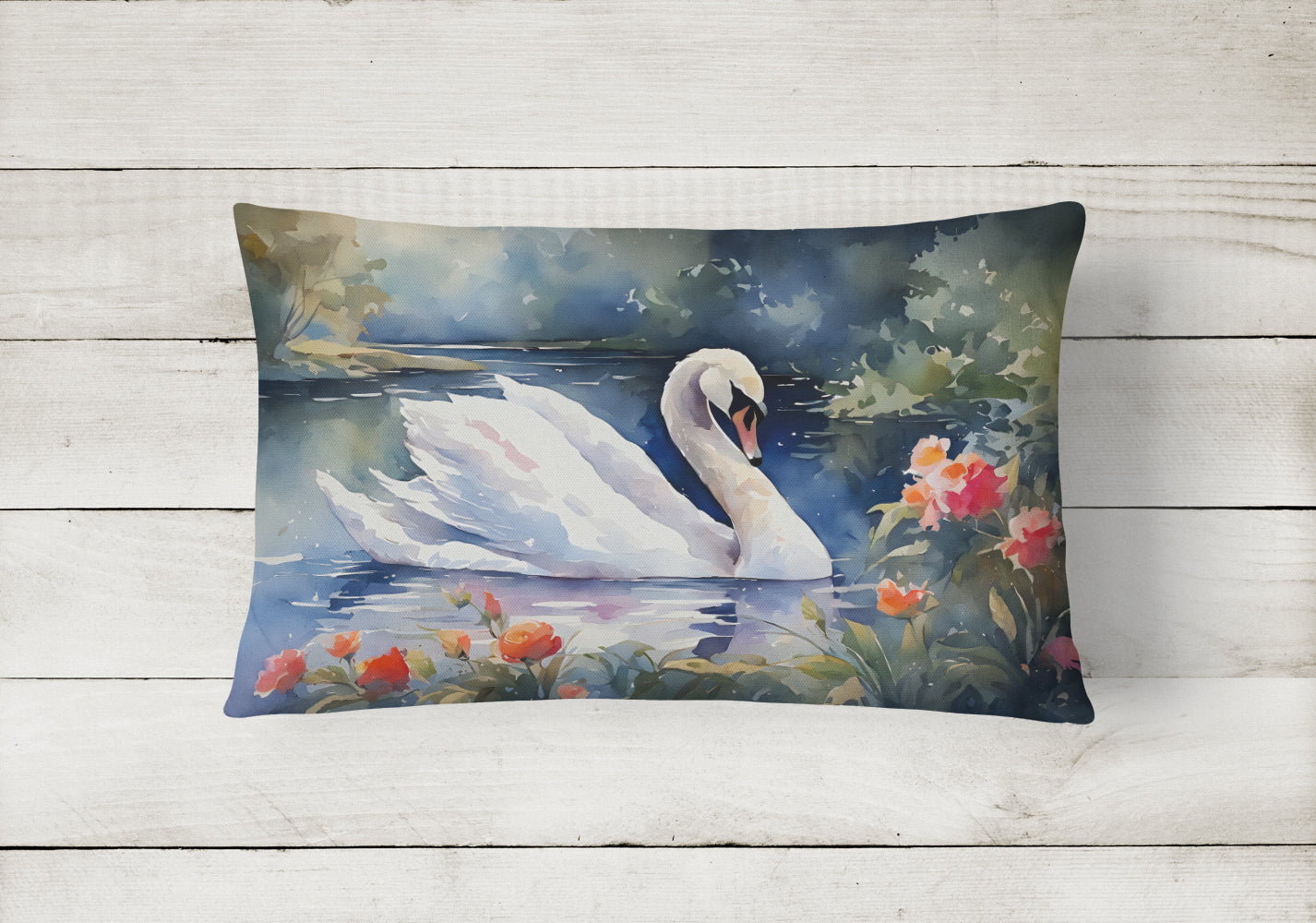 Buy this Swan Throw Pillow