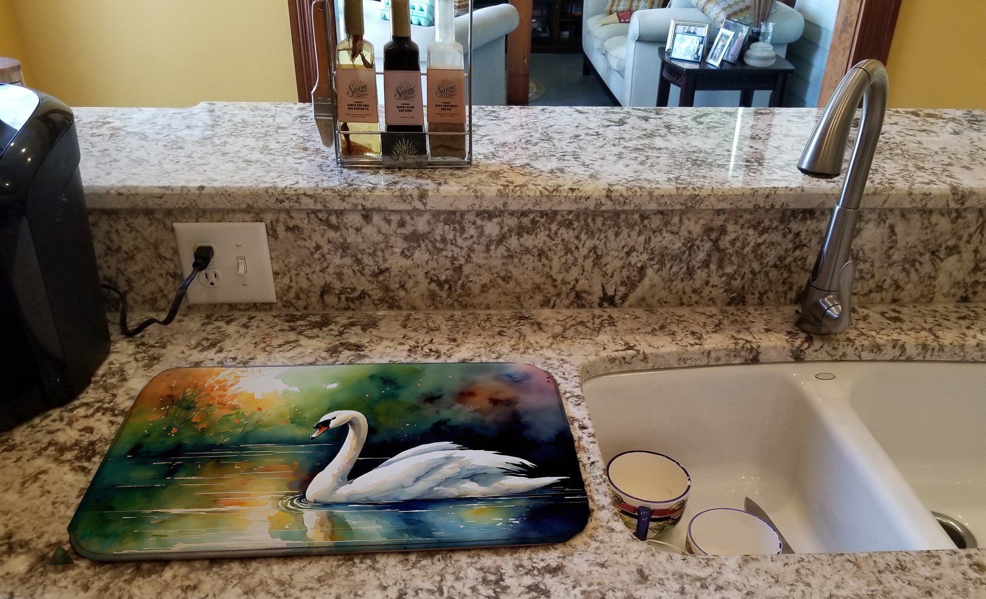 Buy this Swan Dish Drying Mat