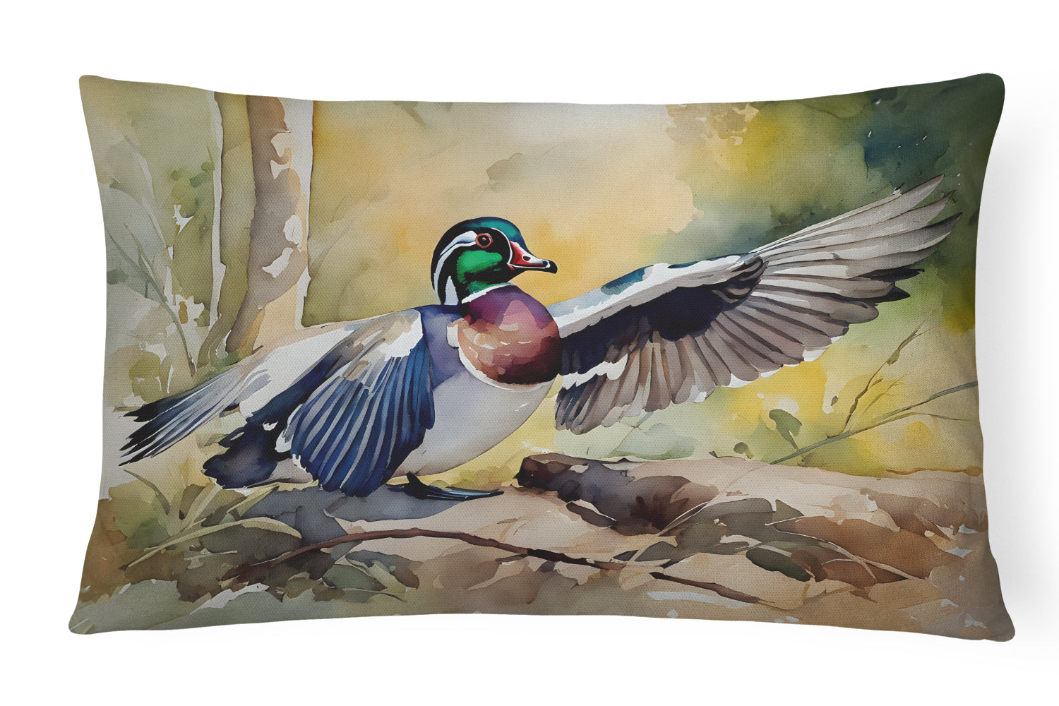 Buy this Wood Duck Throw Pillow