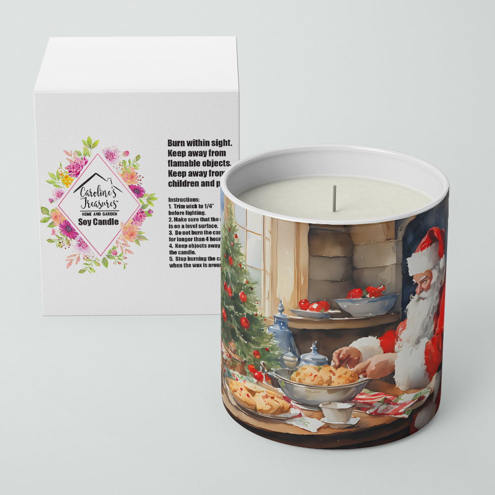 Cookies with Santa Claus Decorative Soy Candle