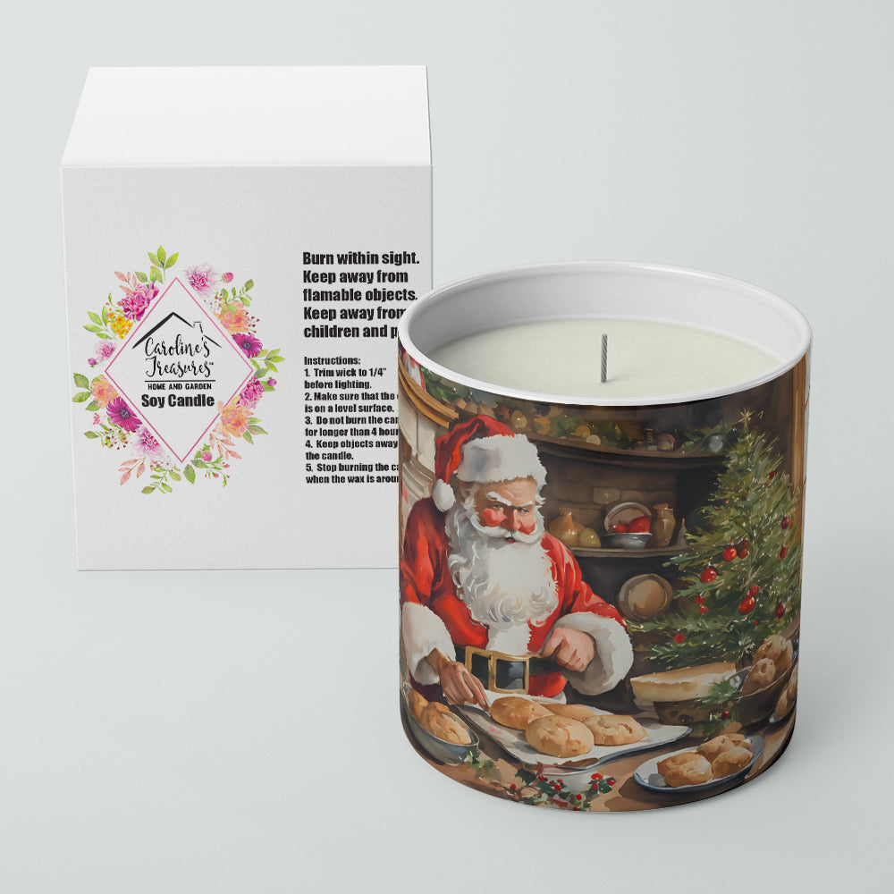 Cookies with Santa Claus Decorative Soy Candle