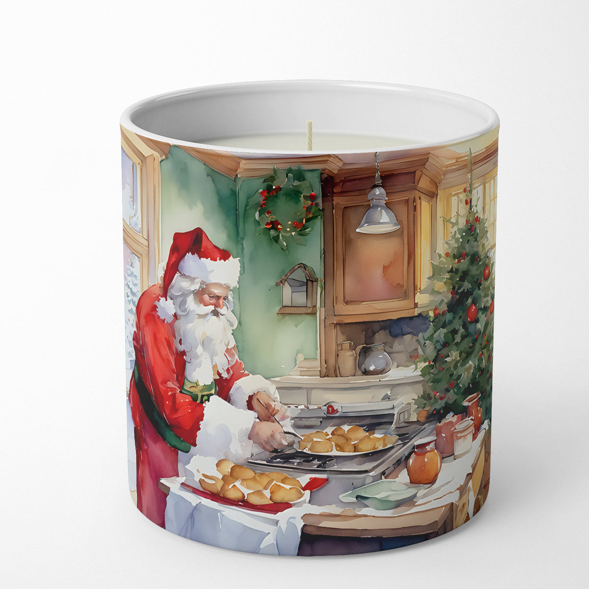 Buy this Cookies with Santa Claus Father Christmas Decorative Soy Candle