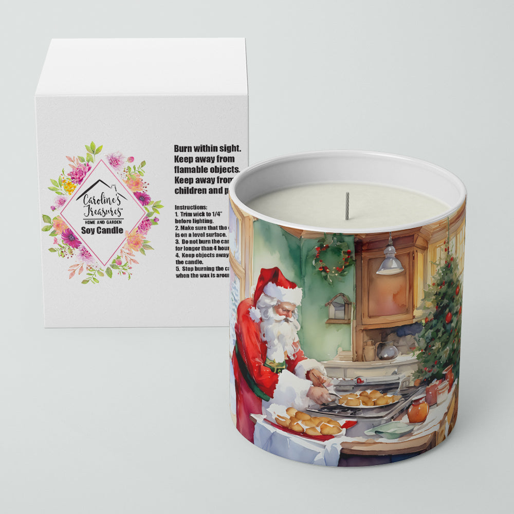 Cookies with Santa Claus Father Christmas Decorative Soy Candle