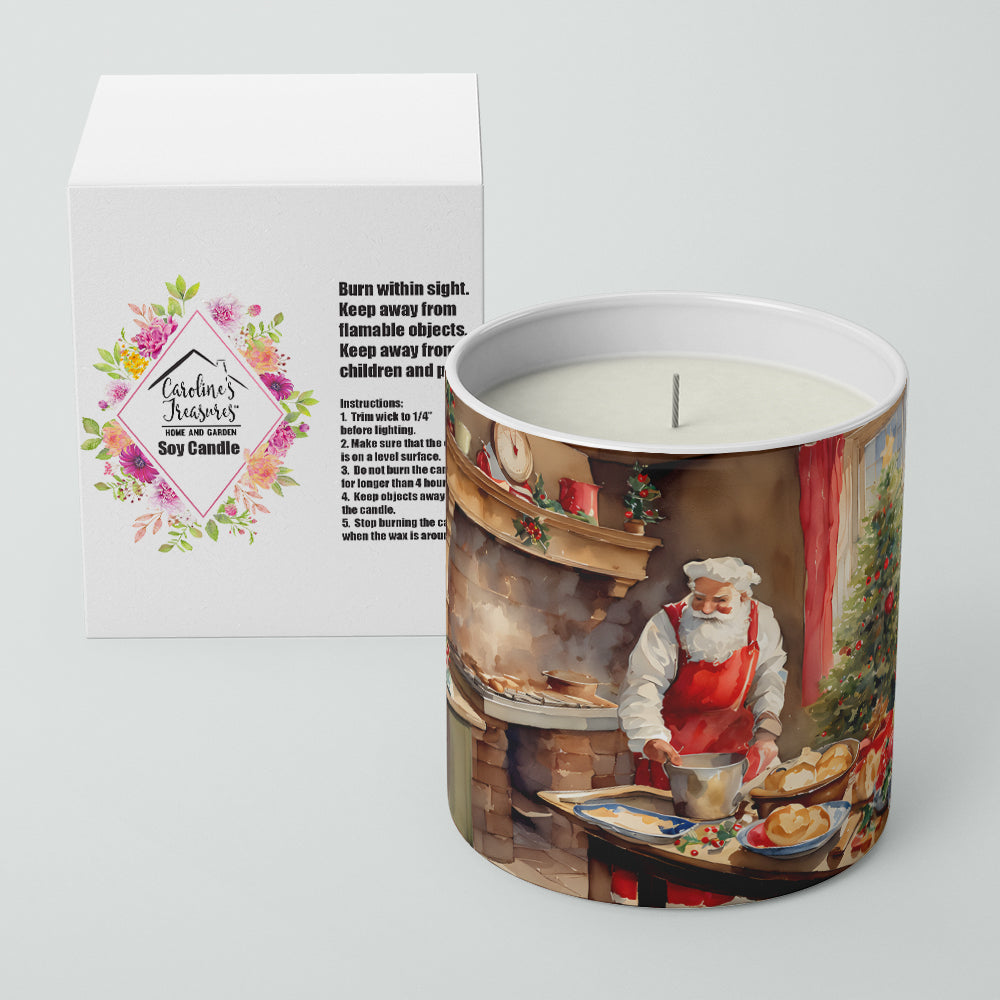 Cookies with Santa Claus Decorative Soy Candle