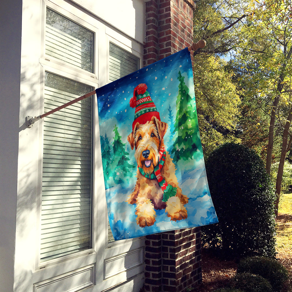 Buy this Airedale Terrier Christmas House Flag