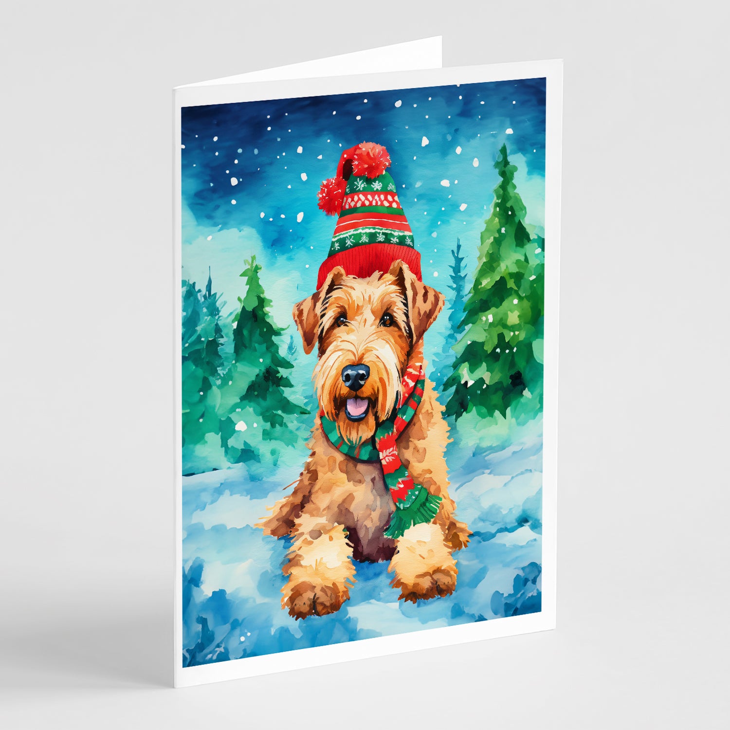 Buy this Airedale Terrier Christmas Greeting Cards Pack of 8