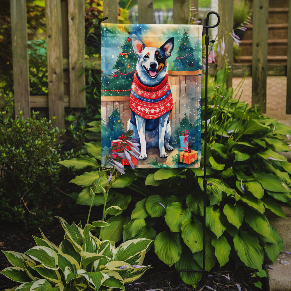 Australian Cattle Dog Christmas Garden Flag