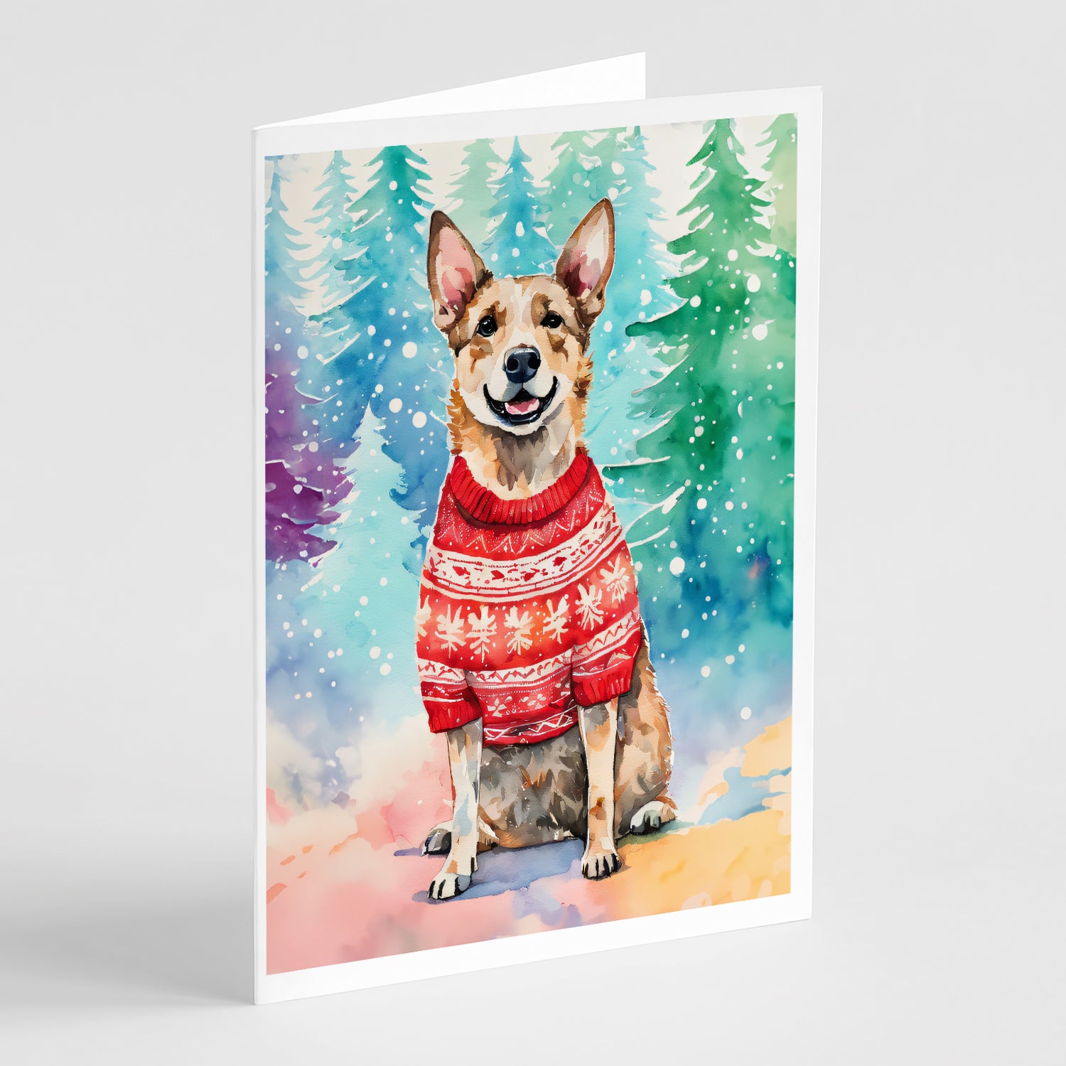 Buy this Australian Cattle Dog Christmas Greeting Cards Pack of 8