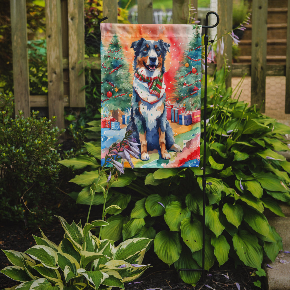 Australian Shepherd Christmas Garden Flag