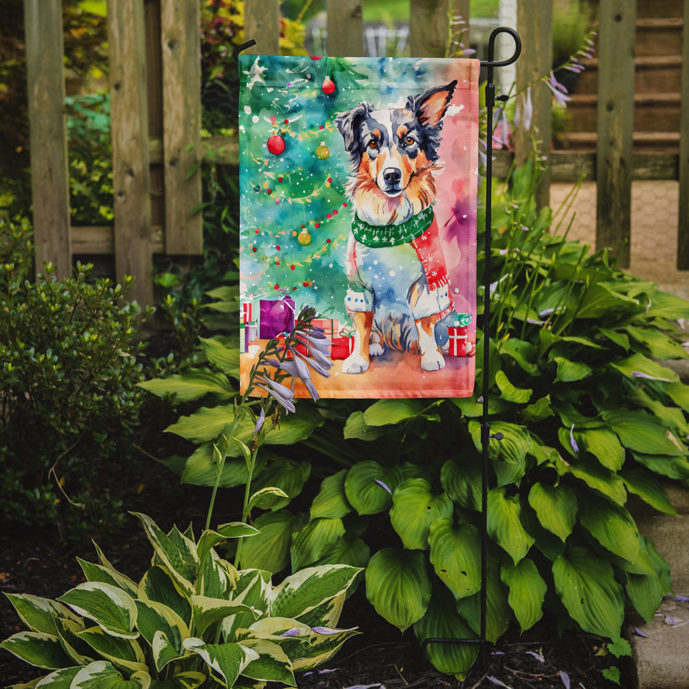 Australian Shepherd Christmas Garden Flag