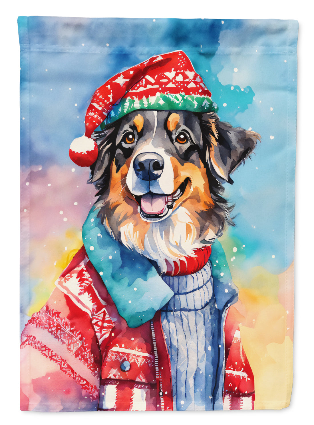 Buy this Australian Shepherd Christmas House Flag