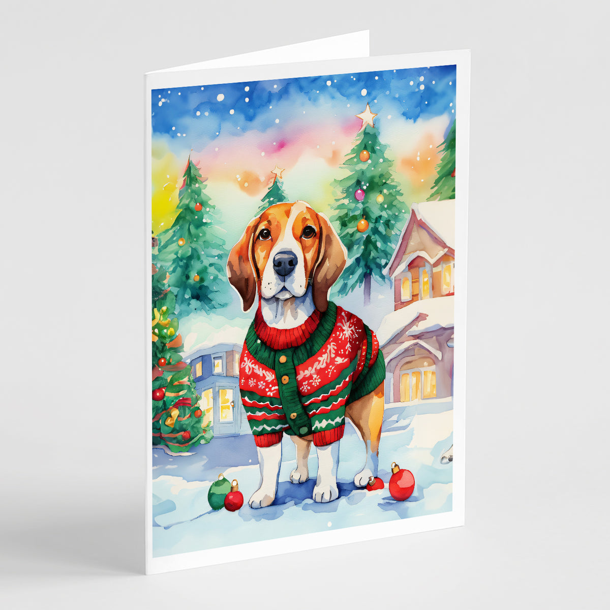 Buy this Beagle Christmas Greeting Cards Pack of 8