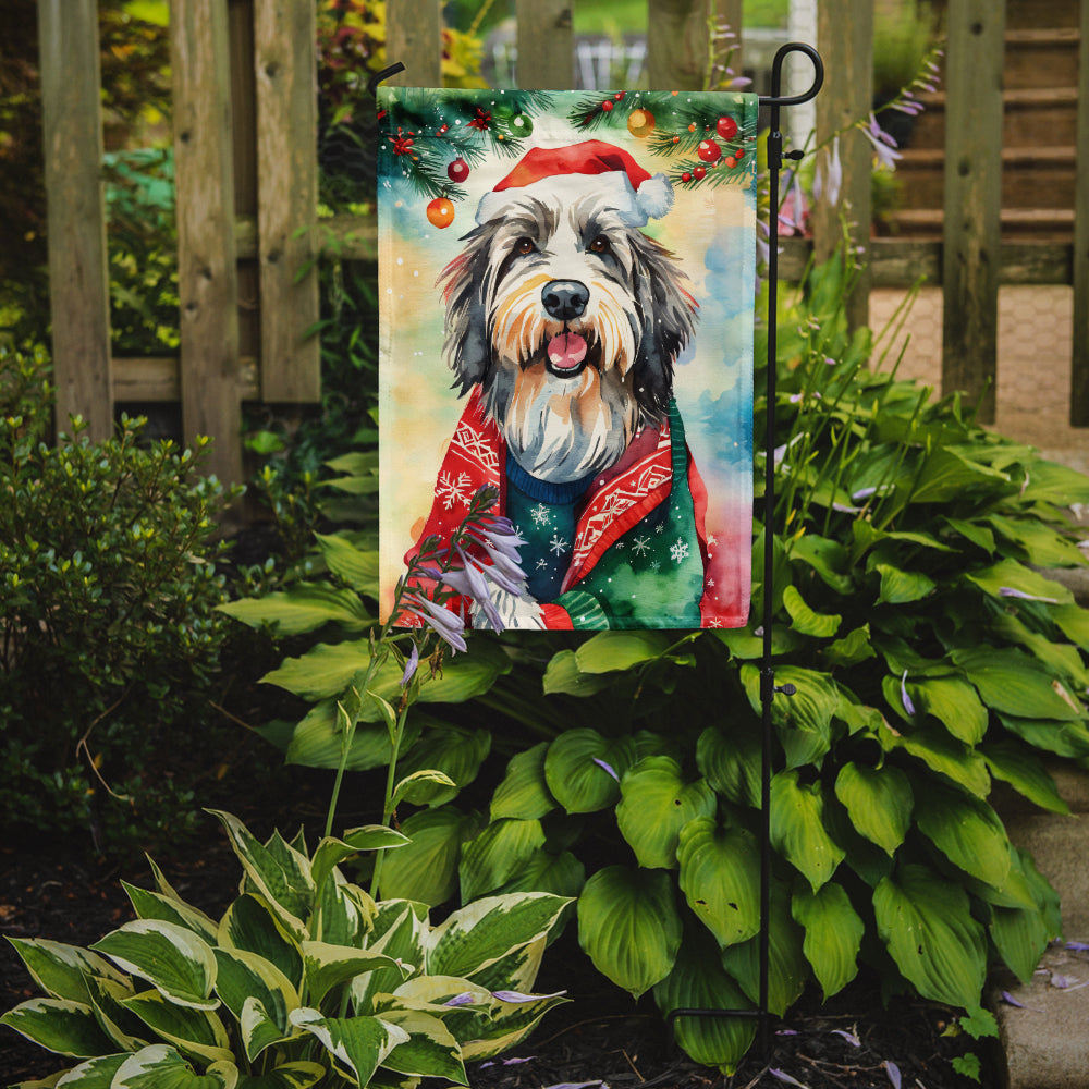 Buy this Bearded Collie Christmas Garden Flag