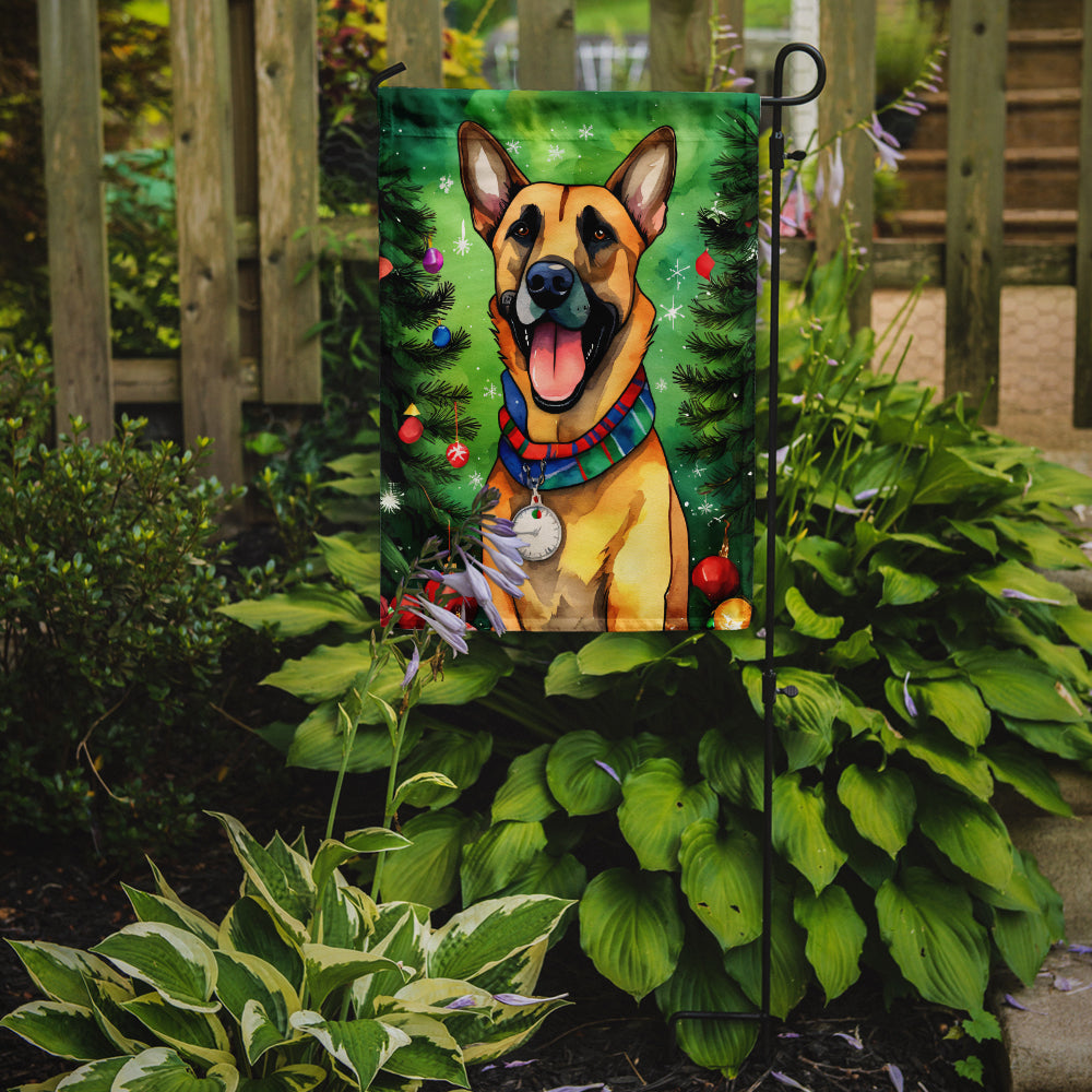 Belgian Malinois Christmas Garden Flag