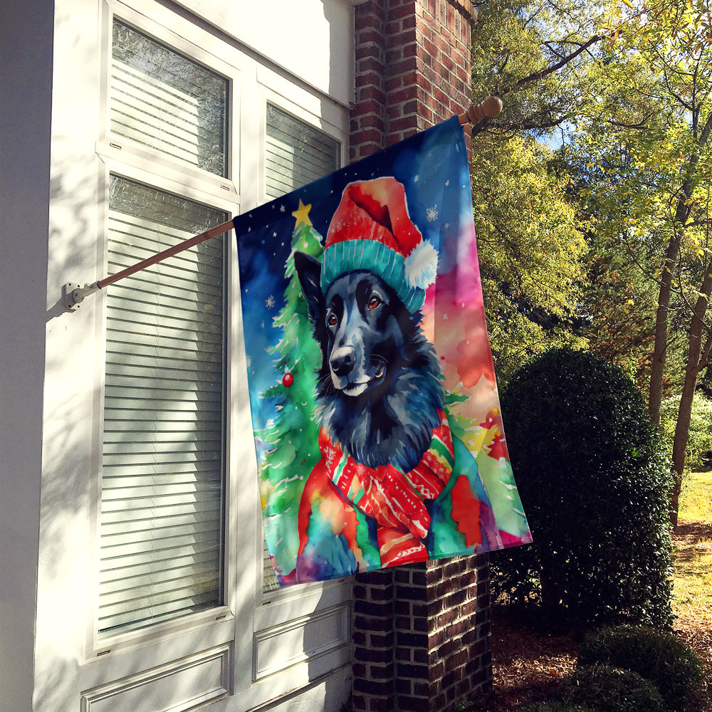 Buy this Belgian Sheepdog Christmas House Flag