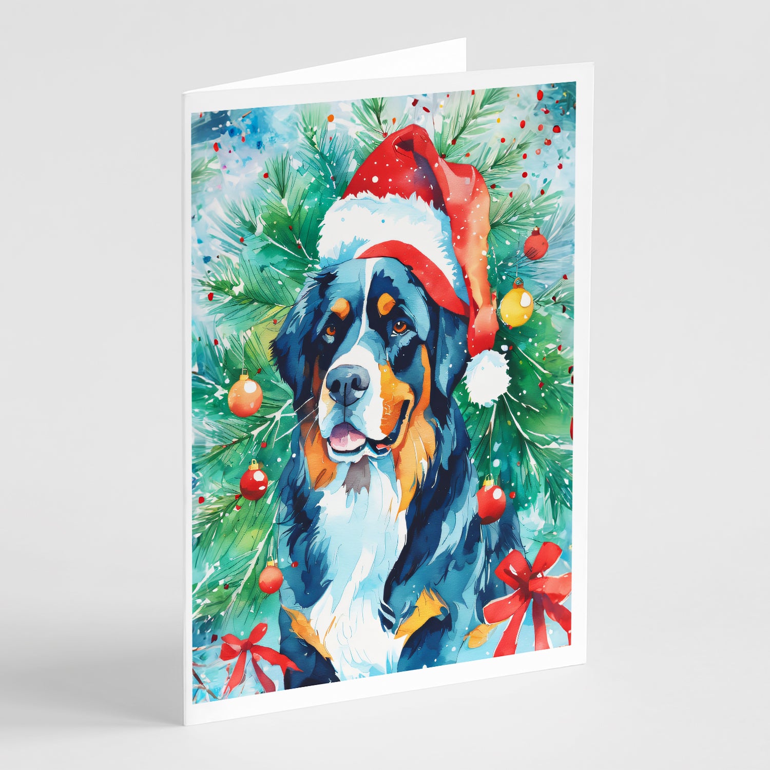 Buy this Bernese Mountain Dog Christmas Greeting Cards Pack of 8