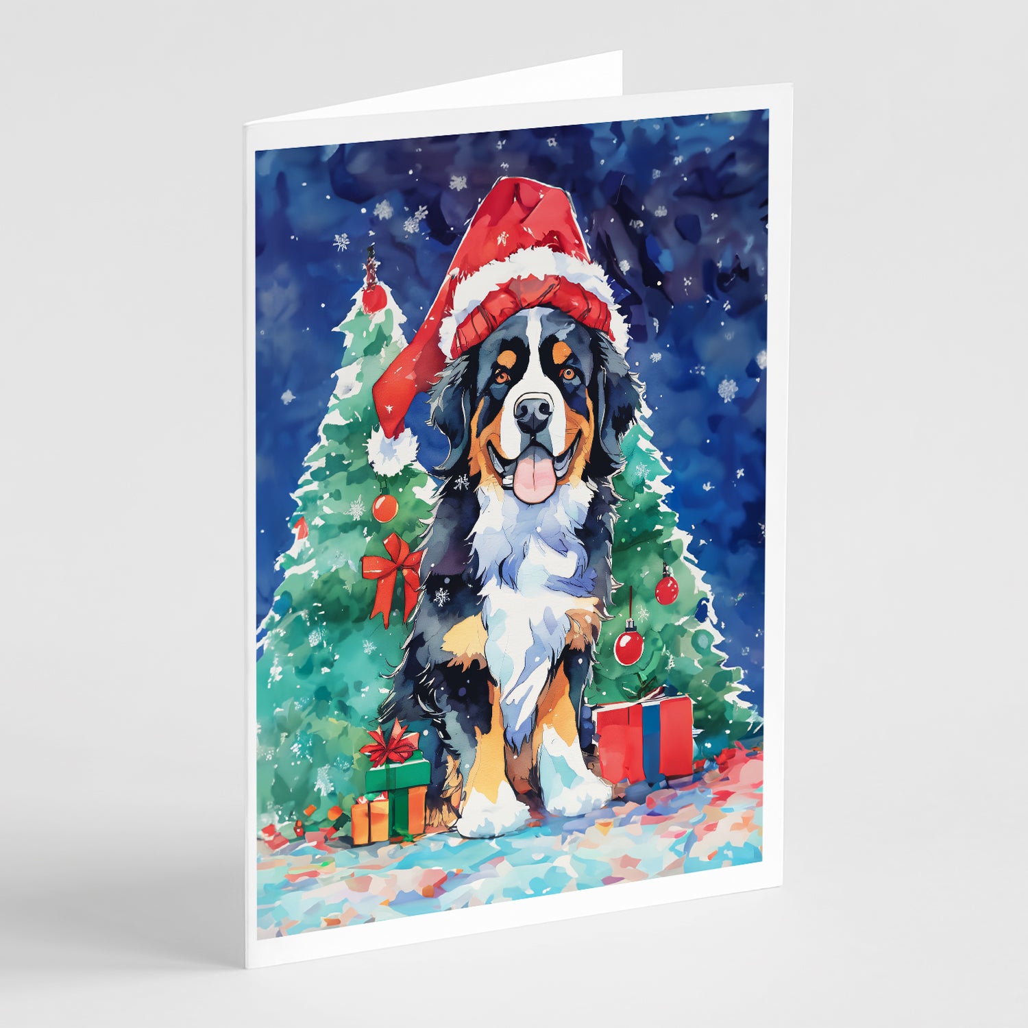 Buy this Bernese Mountain Dog Christmas Greeting Cards Pack of 8