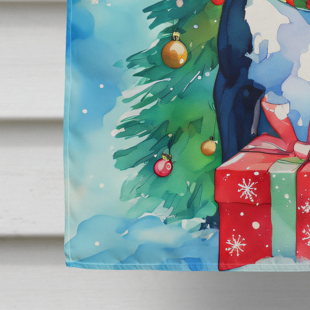 Boston Terrier Christmas House Flag