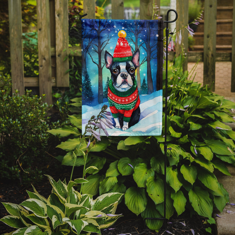 Buy this Boston Terrier Christmas Garden Flag