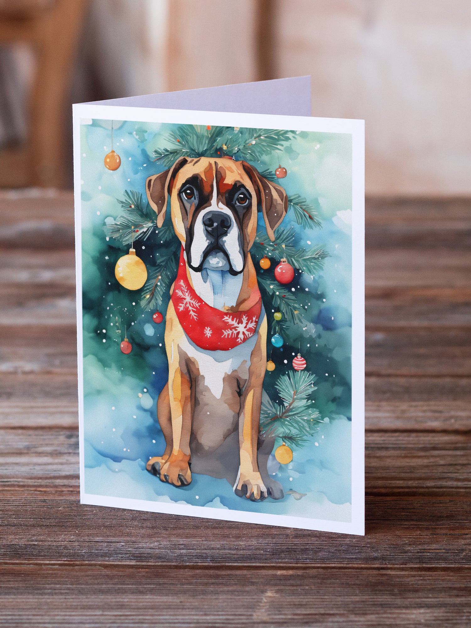 Buy this Boxer Christmas Greeting Cards Pack of 8