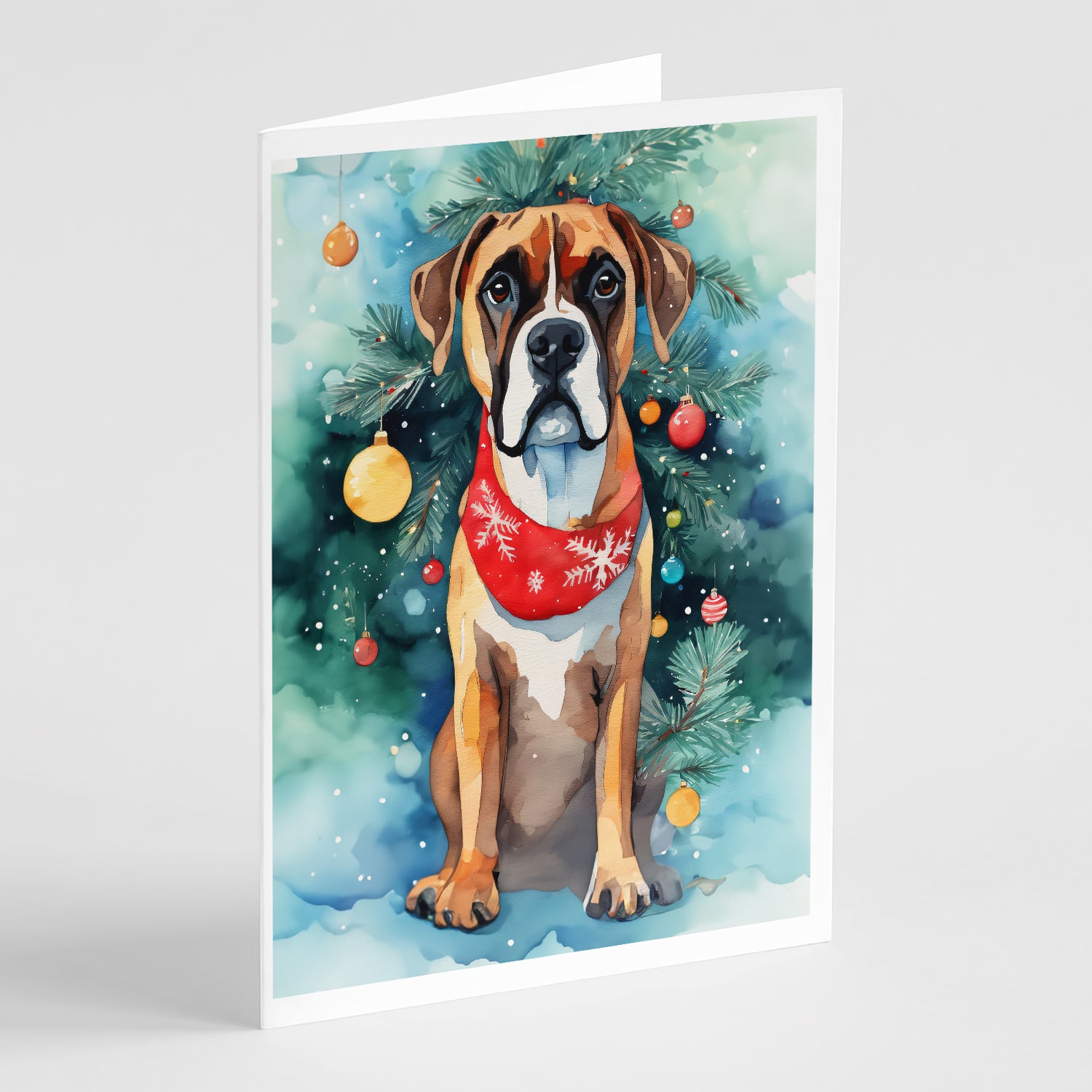 Buy this Boxer Christmas Greeting Cards Pack of 8