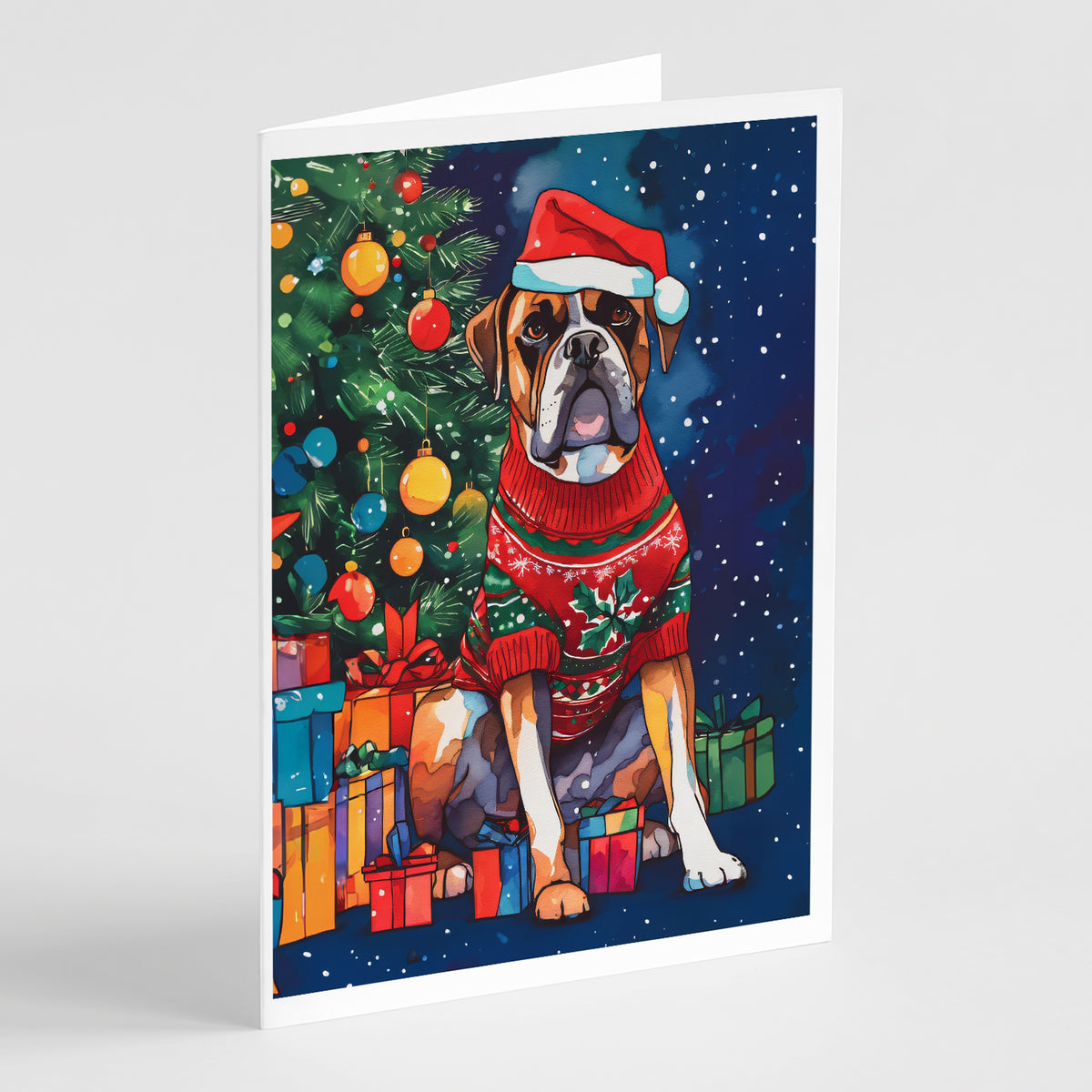 Buy this Boxer Christmas Greeting Cards Pack of 8