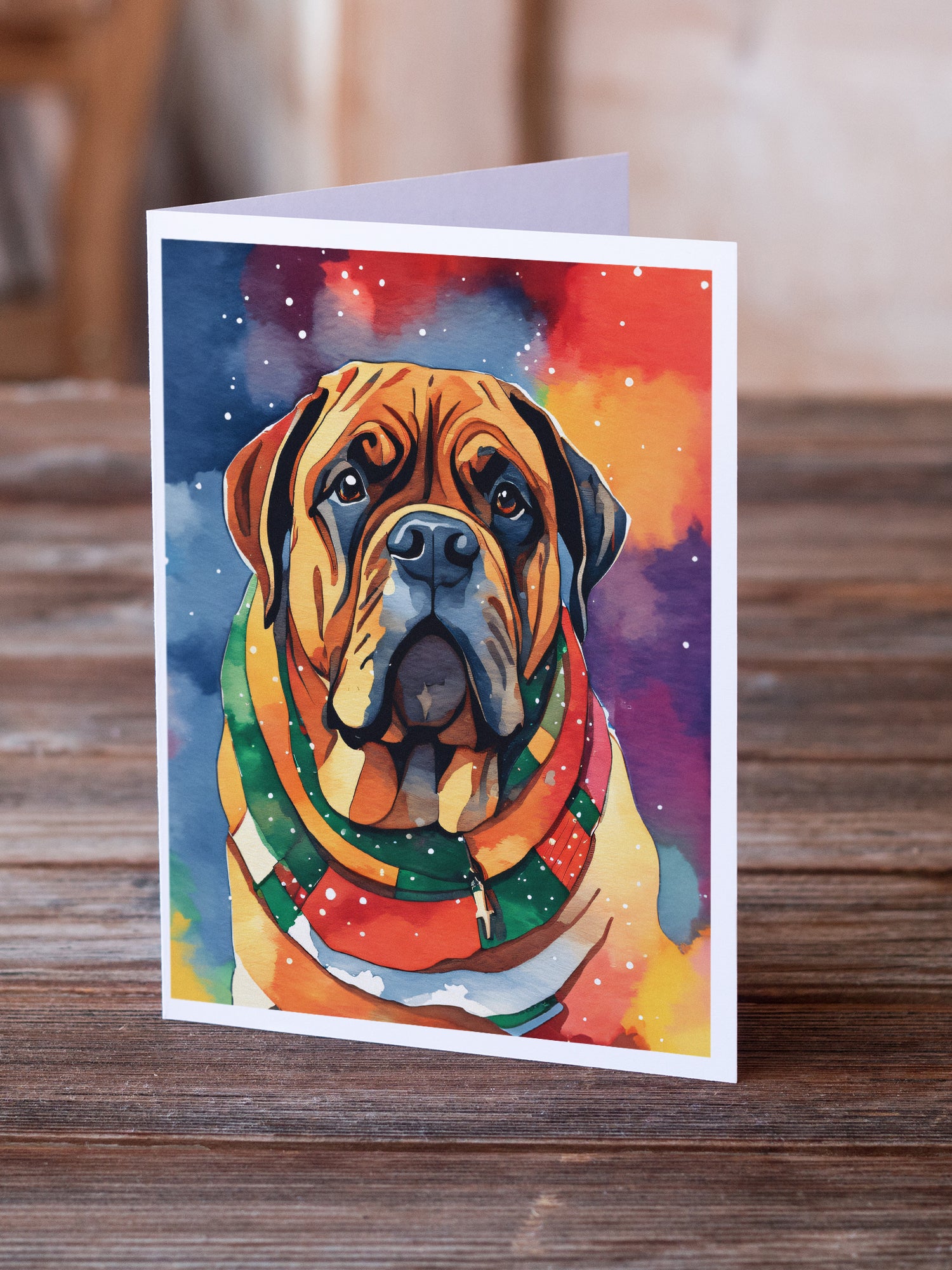 Buy this Bullmastiff Christmas Greeting Cards Pack of 8