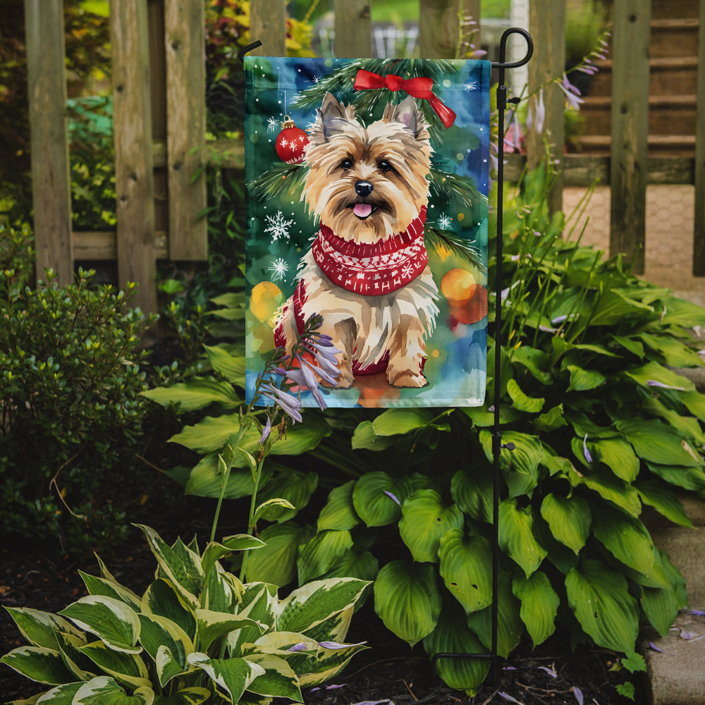 Cairn Terrier Christmas Garden Flag