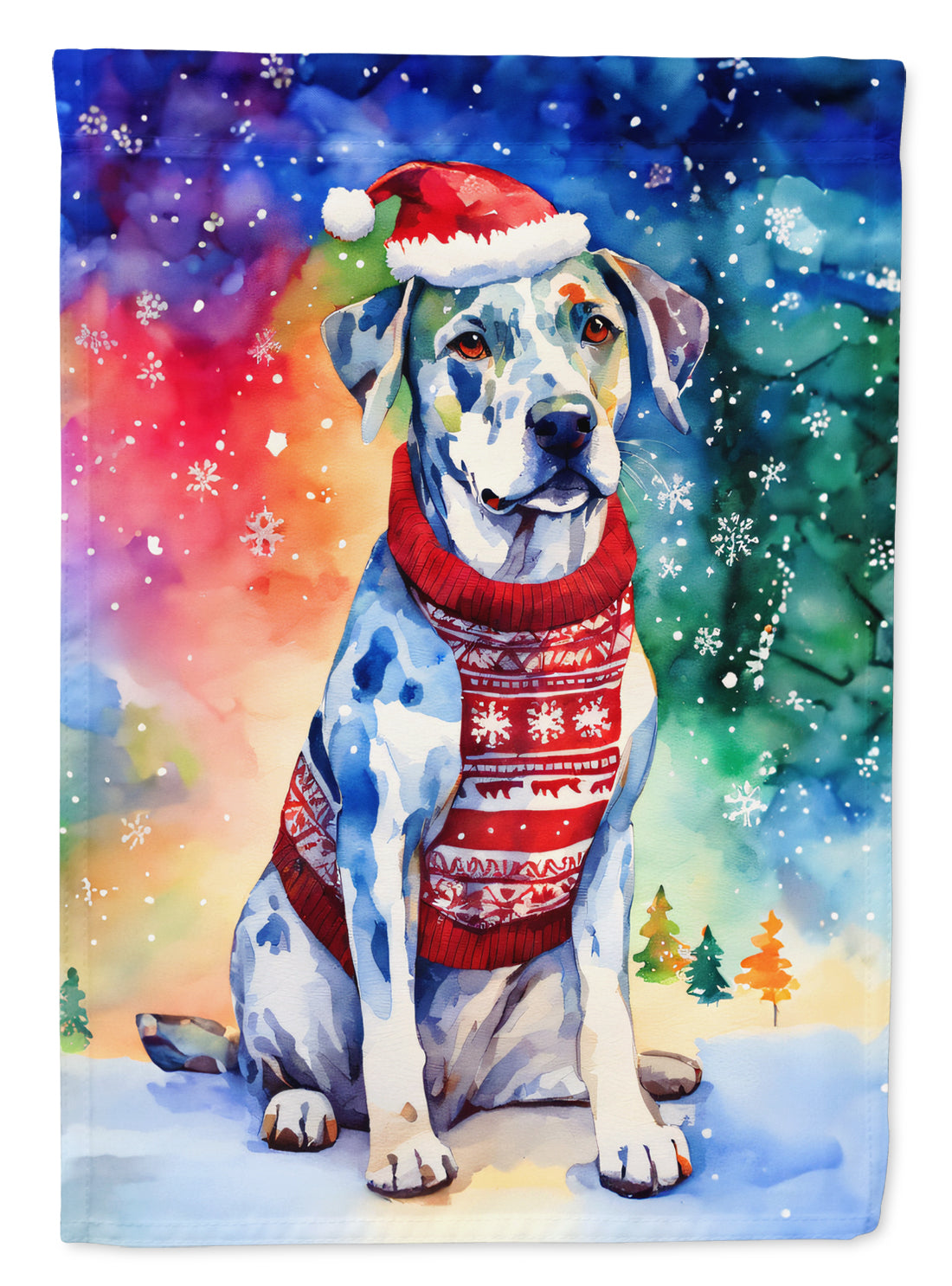 Buy this Catahoula Christmas House Flag