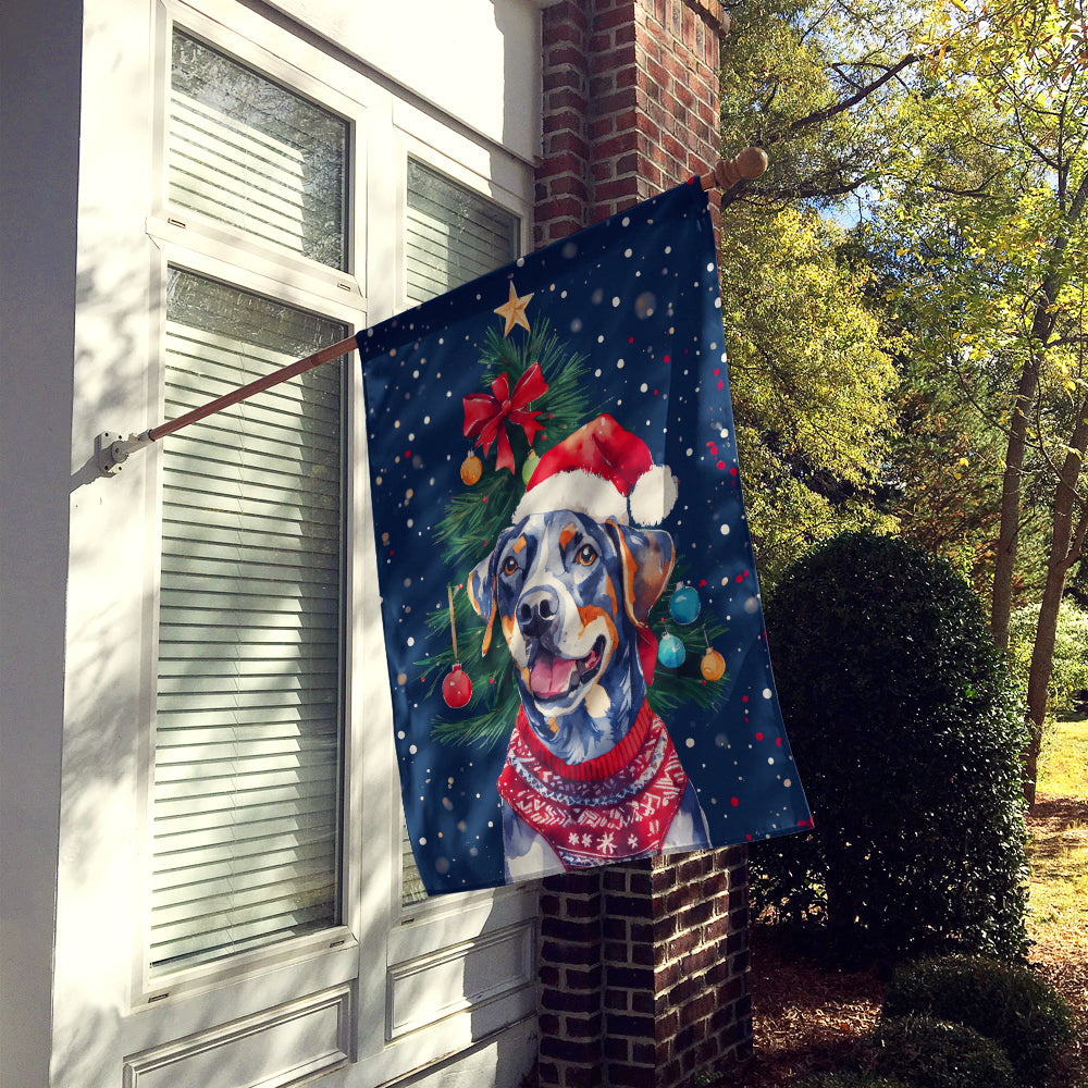 Catahoula Christmas House Flag