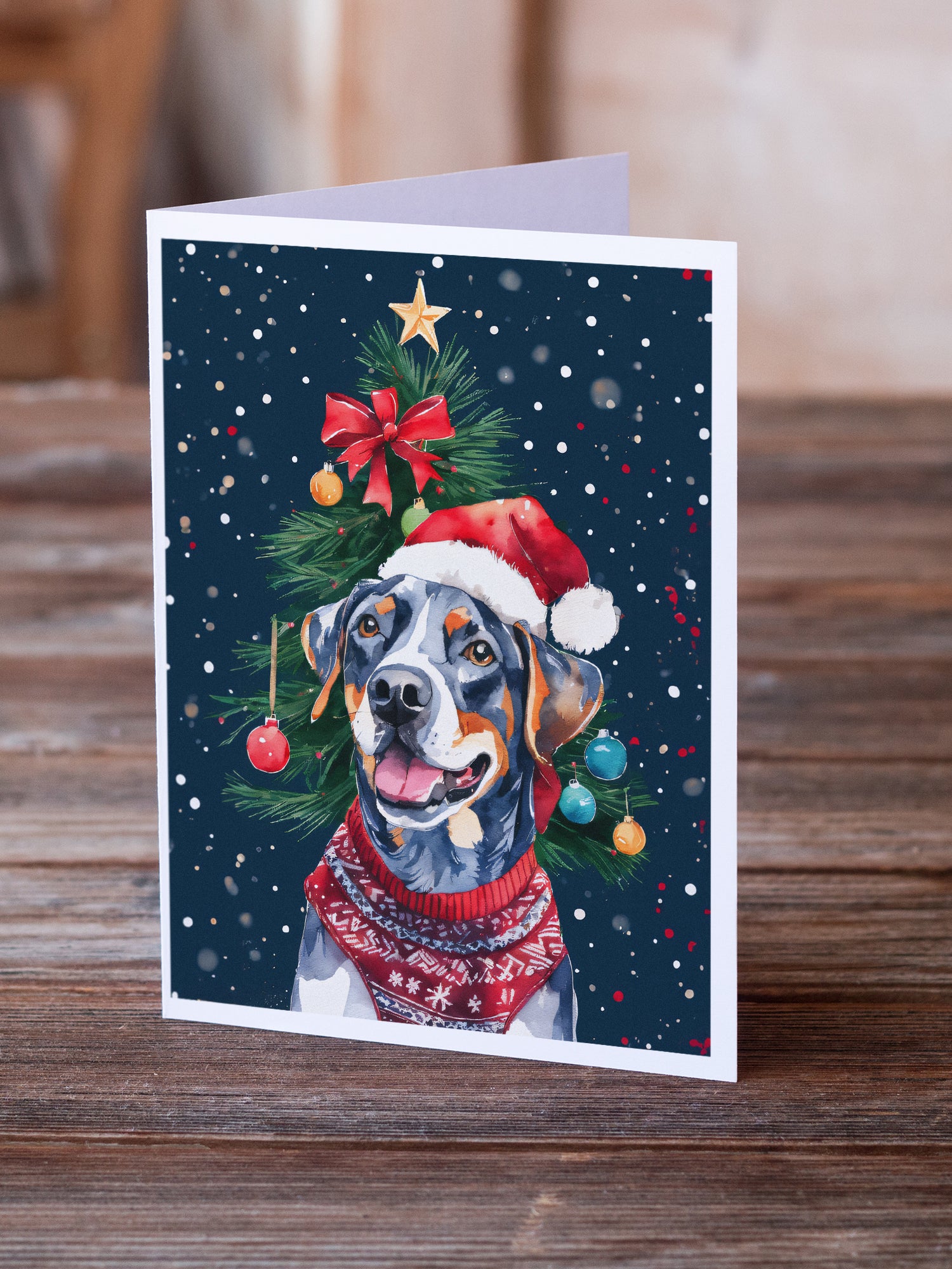 Buy this Catahoula Christmas Greeting Cards Pack of 8