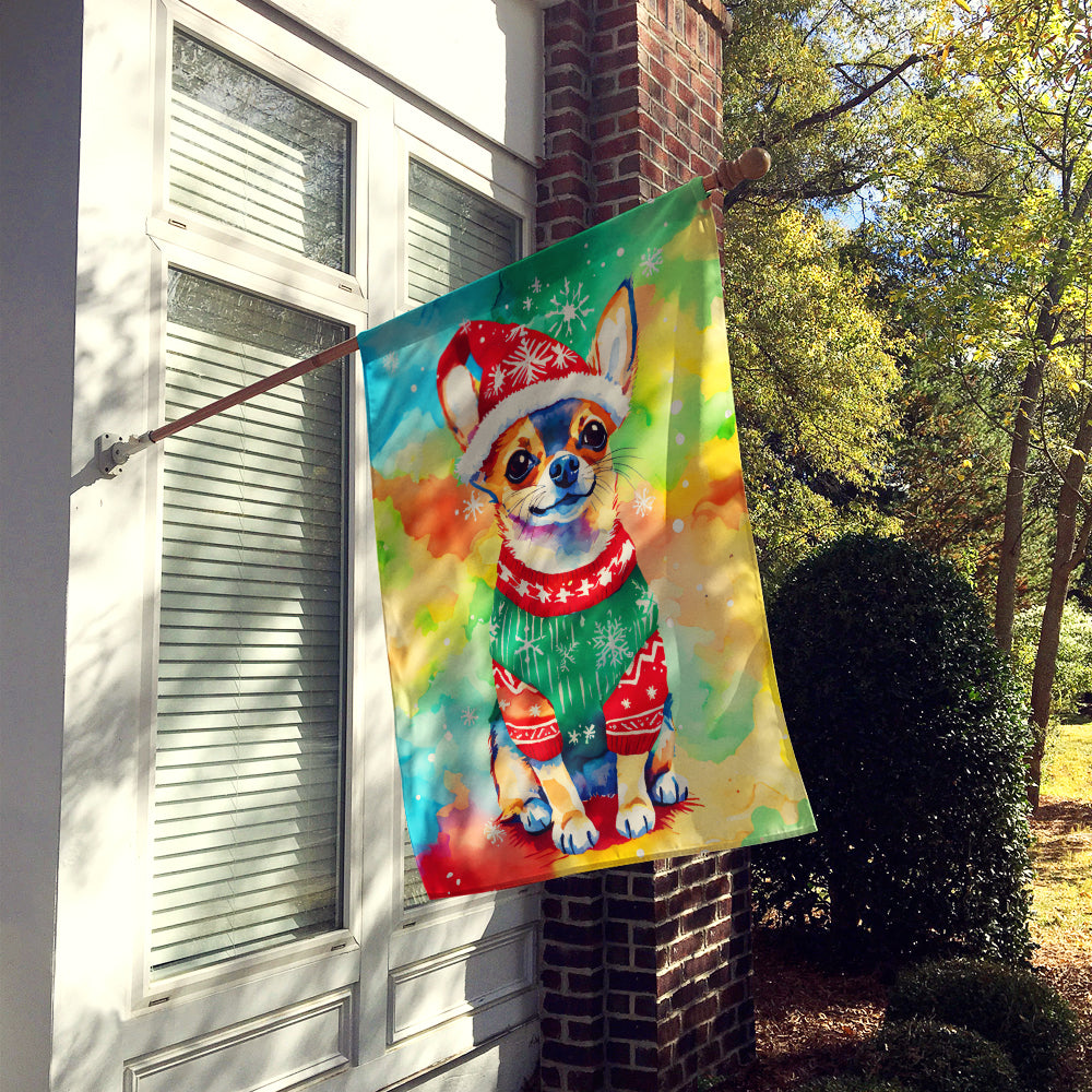 Buy this Chihuahua Christmas House Flag