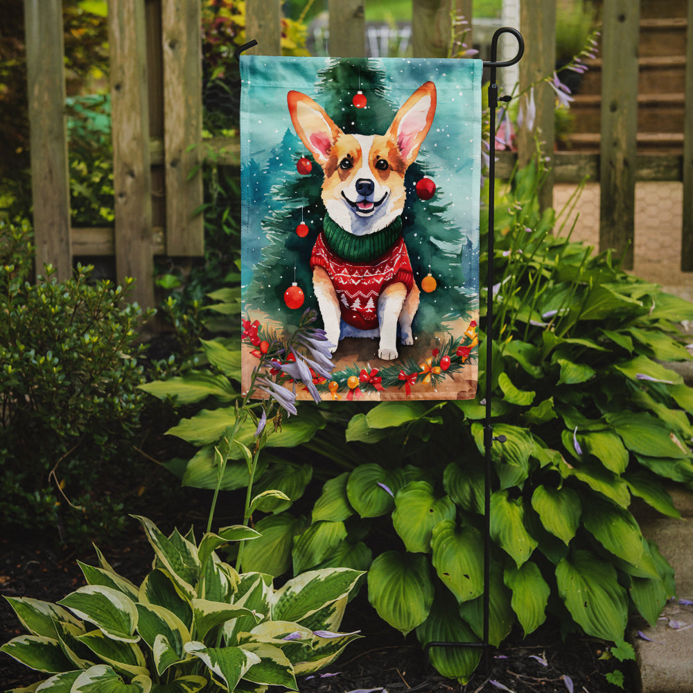 Buy this Corgi Christmas Garden Flag