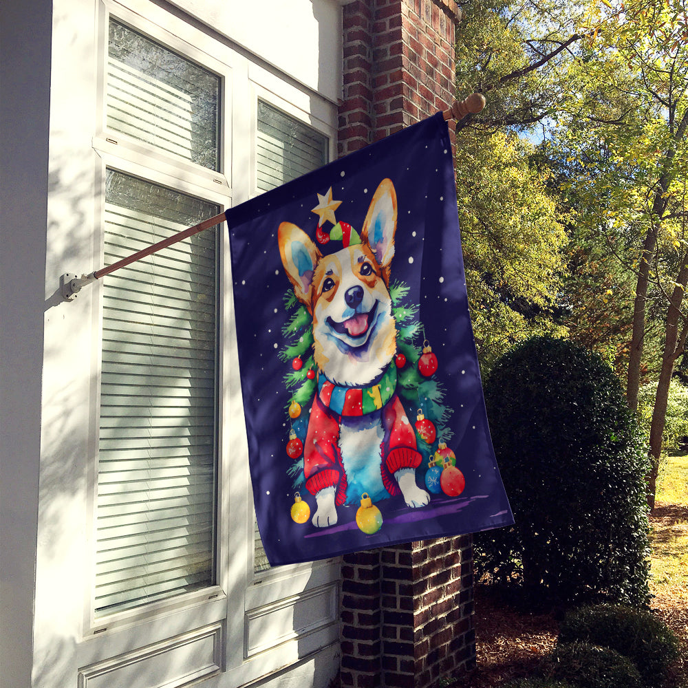 Buy this Corgi Christmas House Flag