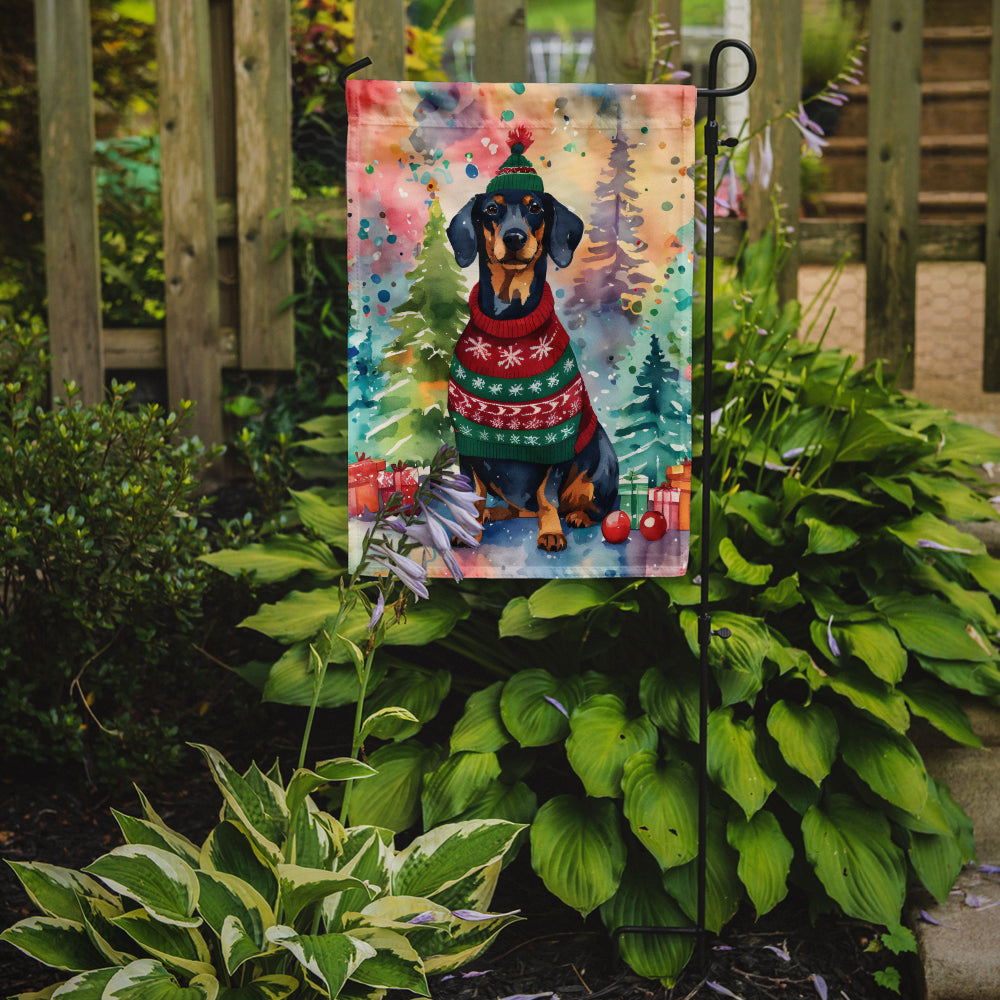 Buy this Dachshund Christmas Garden Flag