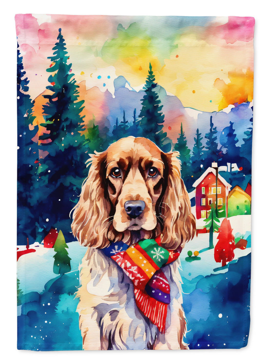 Buy this English Cocker Spaniel Christmas Garden Flag