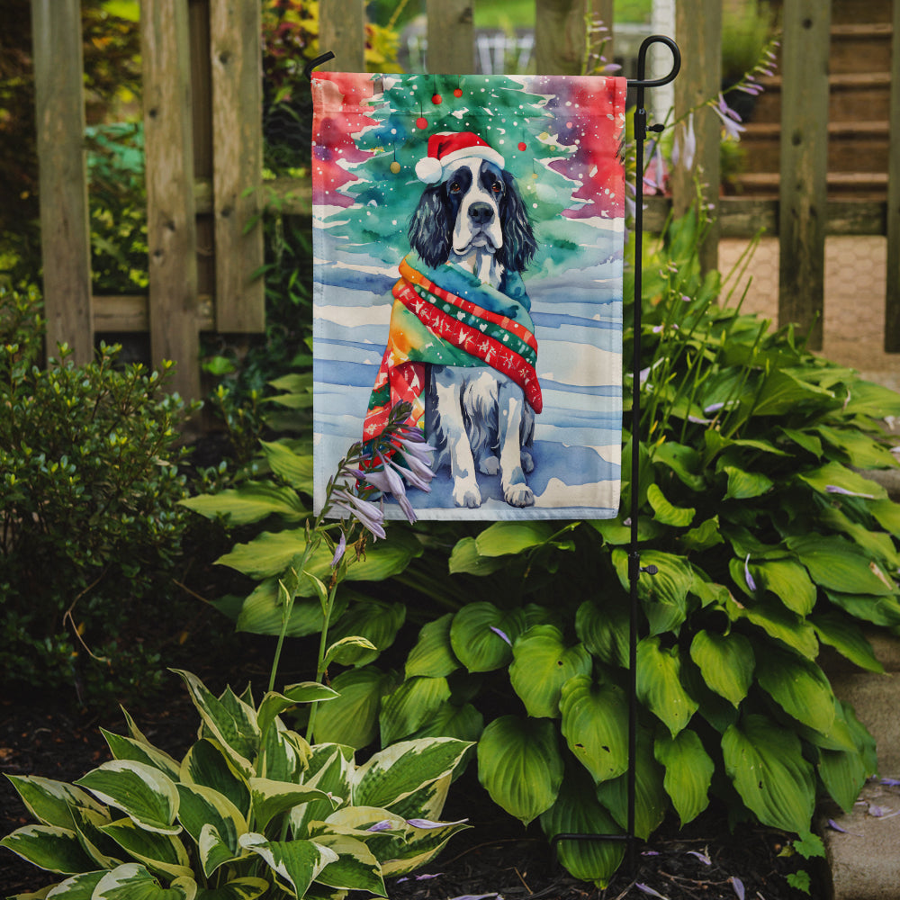 English Springer Spaniel Christmas Garden Flag