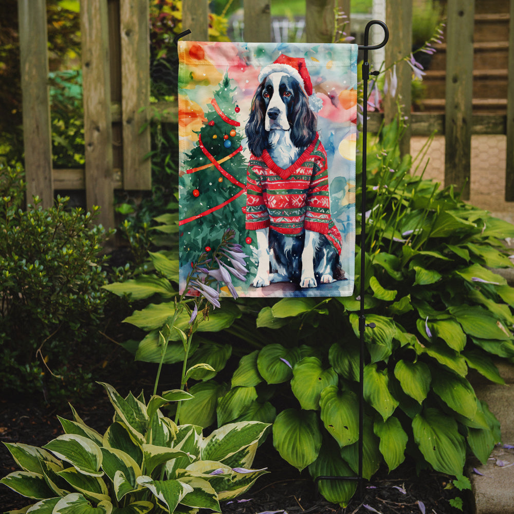 English Springer Spaniel Christmas Garden Flag